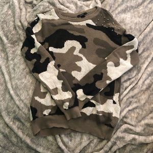 Camo sweater